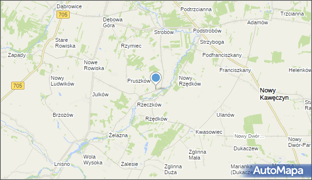 mapa Wólka Strobowska, Wólka Strobowska na mapie Targeo